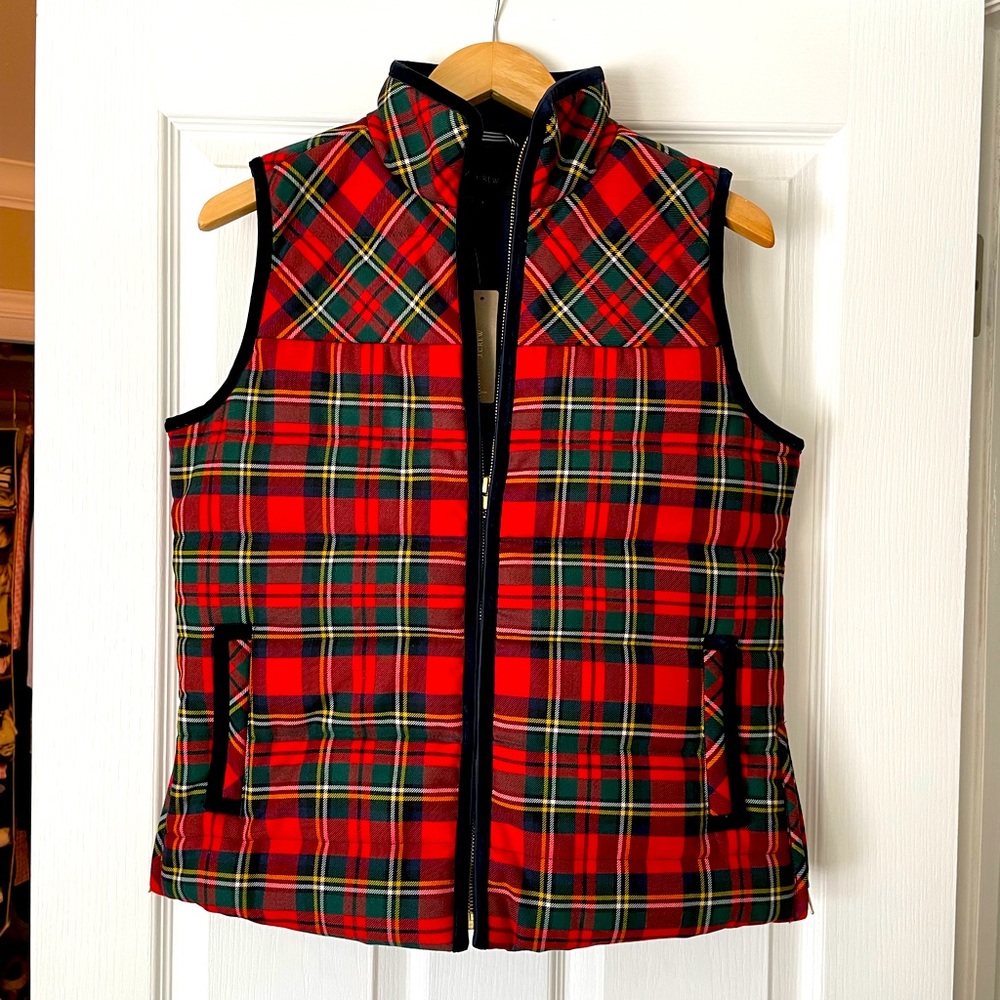 NWT J. Crew Tartan Vest! ❤️